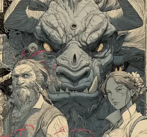职场题材漫画画面，办公室窗外的黄昏光线